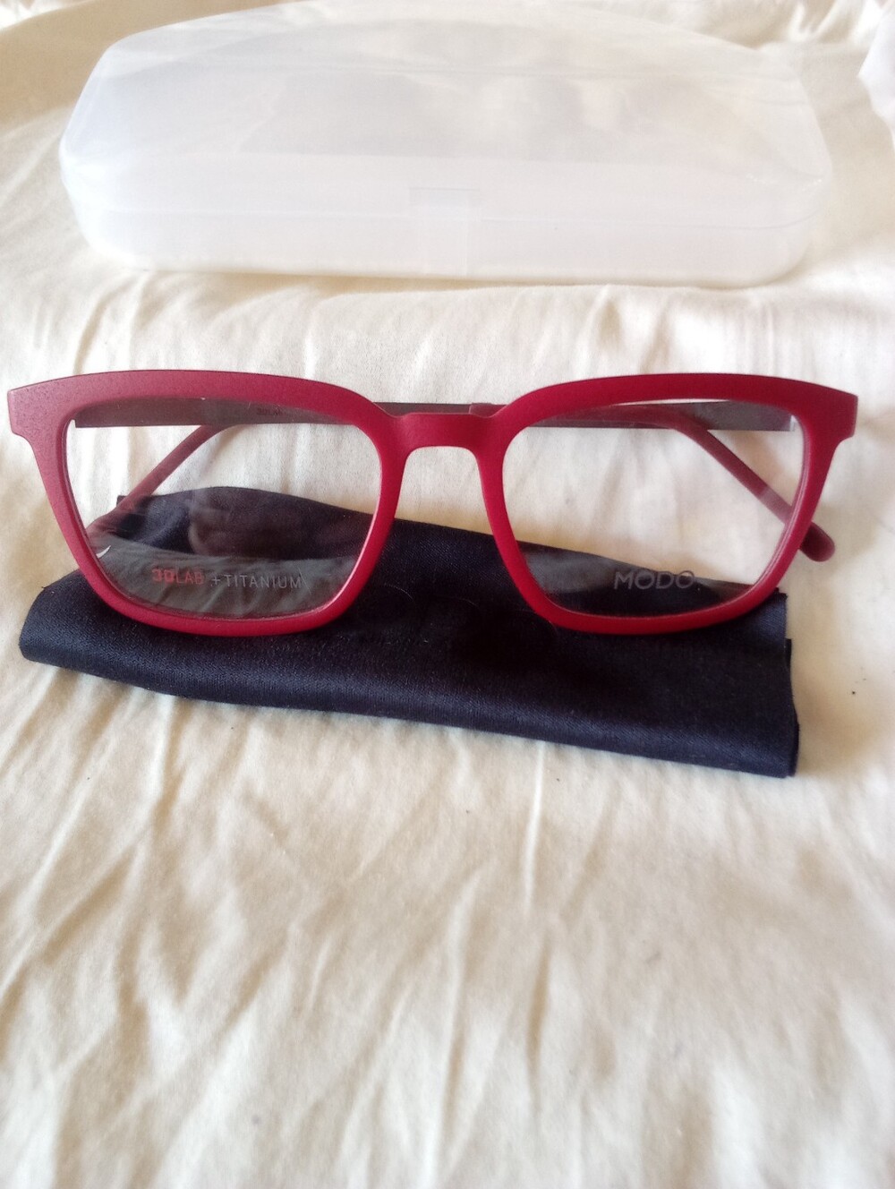 Modo Lambda DRED Dark Red 3D Printed Eyeglasses 52mm
